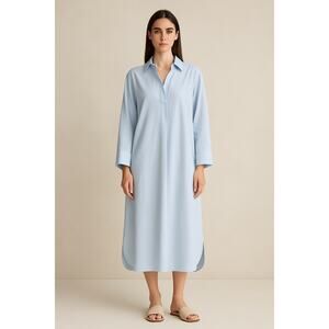 ONA by Yoon Chung Oversized Tropez Shirtdress Sky Blue